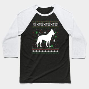 Dog ugly Christmas sweater Baseball T-Shirt